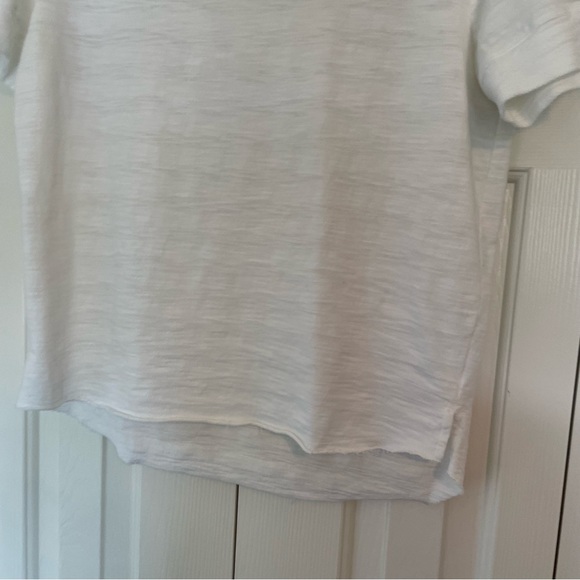 Mododoc Womens Textured Cotton Stripe Short Sleeve Top Sz XS - Picture 5 of 10